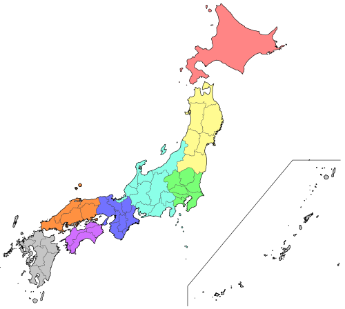 Regions of Japan
